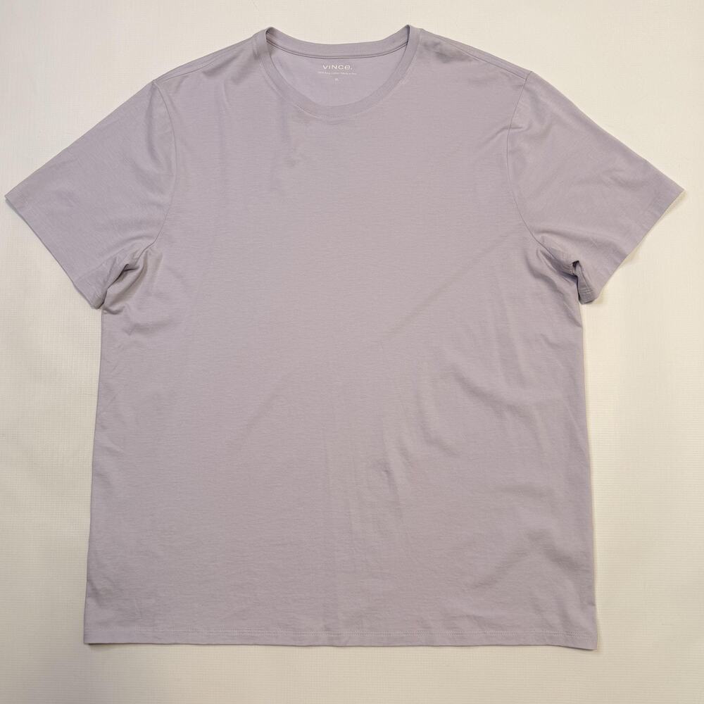 Vince Shirt Mens XL Multicolor Short Sleeve Pima Cotton Crewneck Lot 2 Soft Tee - Picture 4 of 9